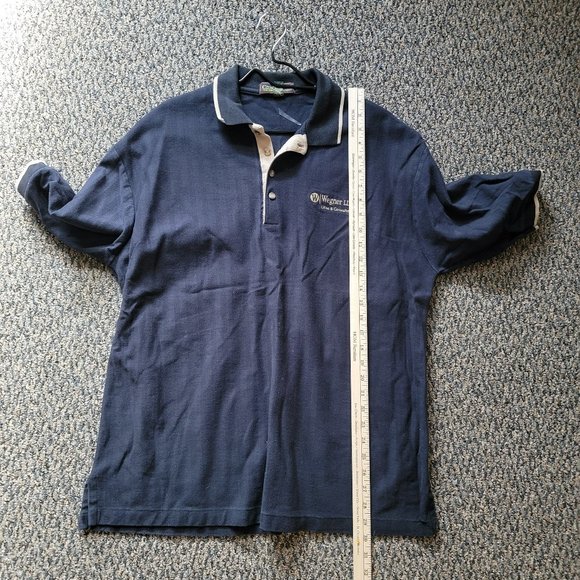 Cross Creek Navy Blue Wegner LLP Polo Shirt Size XL - Picture 6 of 14
